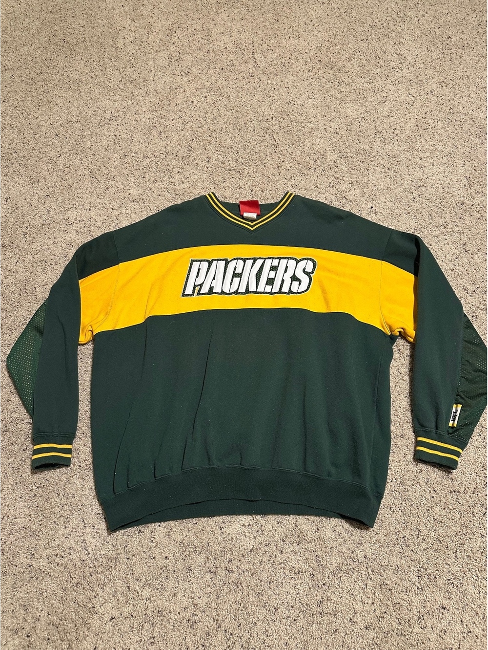 NFL Green Bay Packers Vintage Pullover Sweatshirt Size 2XL